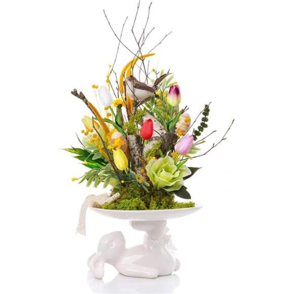 28 Pcs Multicolor Tulips Artificial Flowers Faux Tulip Stems Real Feel PU Tulips - Picture 4 of 8
